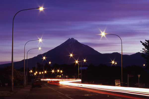 4. Twilight view from South Rd, New Plymouth