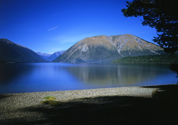 13. Lake Rotoiti under full moon, Nelson Lakes National Park