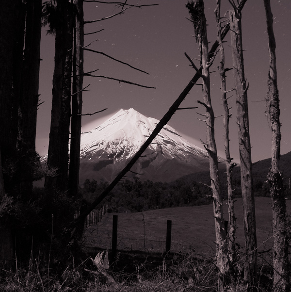 66. Maude Road mountain moonlight, Taranaki