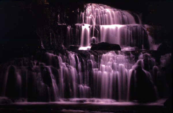 90. Purakaunui Falls by moonlight