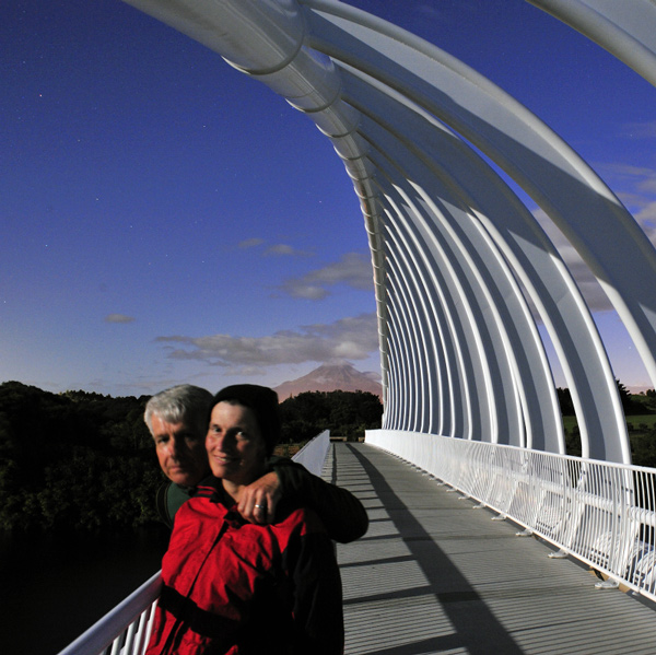 108. John and Ilona by moonlight, Te Rewa Rewa