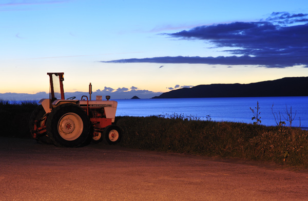 107. Twilight tractor, Waikanae