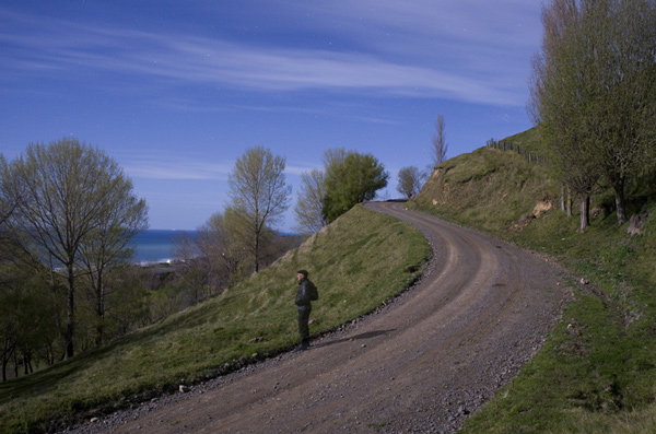 138. Moonlit road near Waimarama, Hawkes Bay