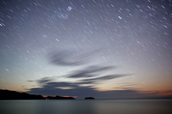 153. Marahau before moonrise, Abel Tasman coast