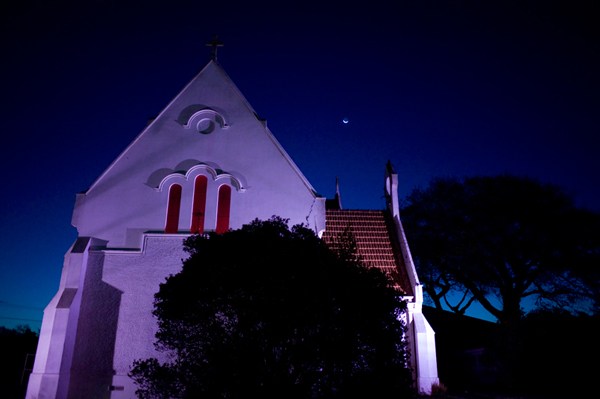 161. Kiwi Gothic, Inglewood, with crescent moon