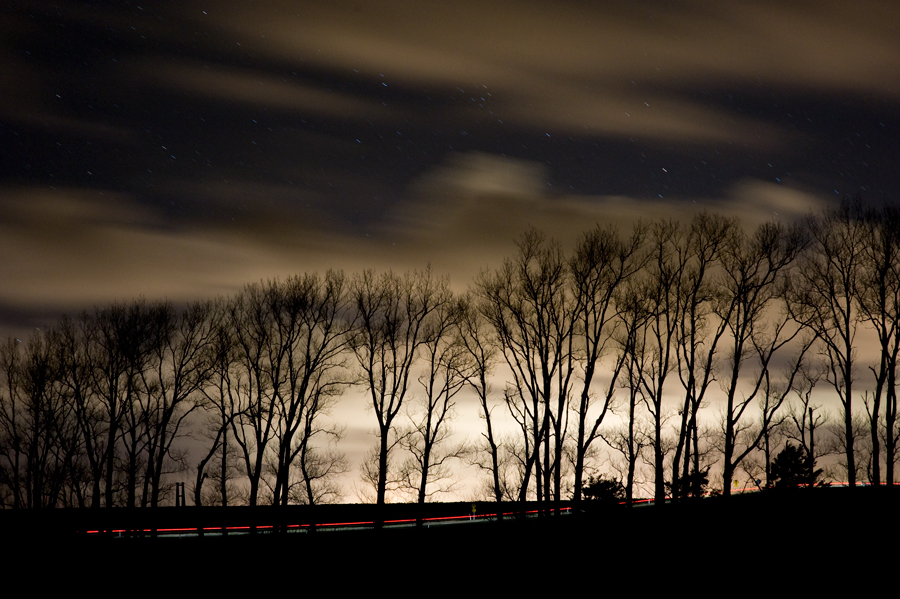 245. Approaching city lights, Manawatu