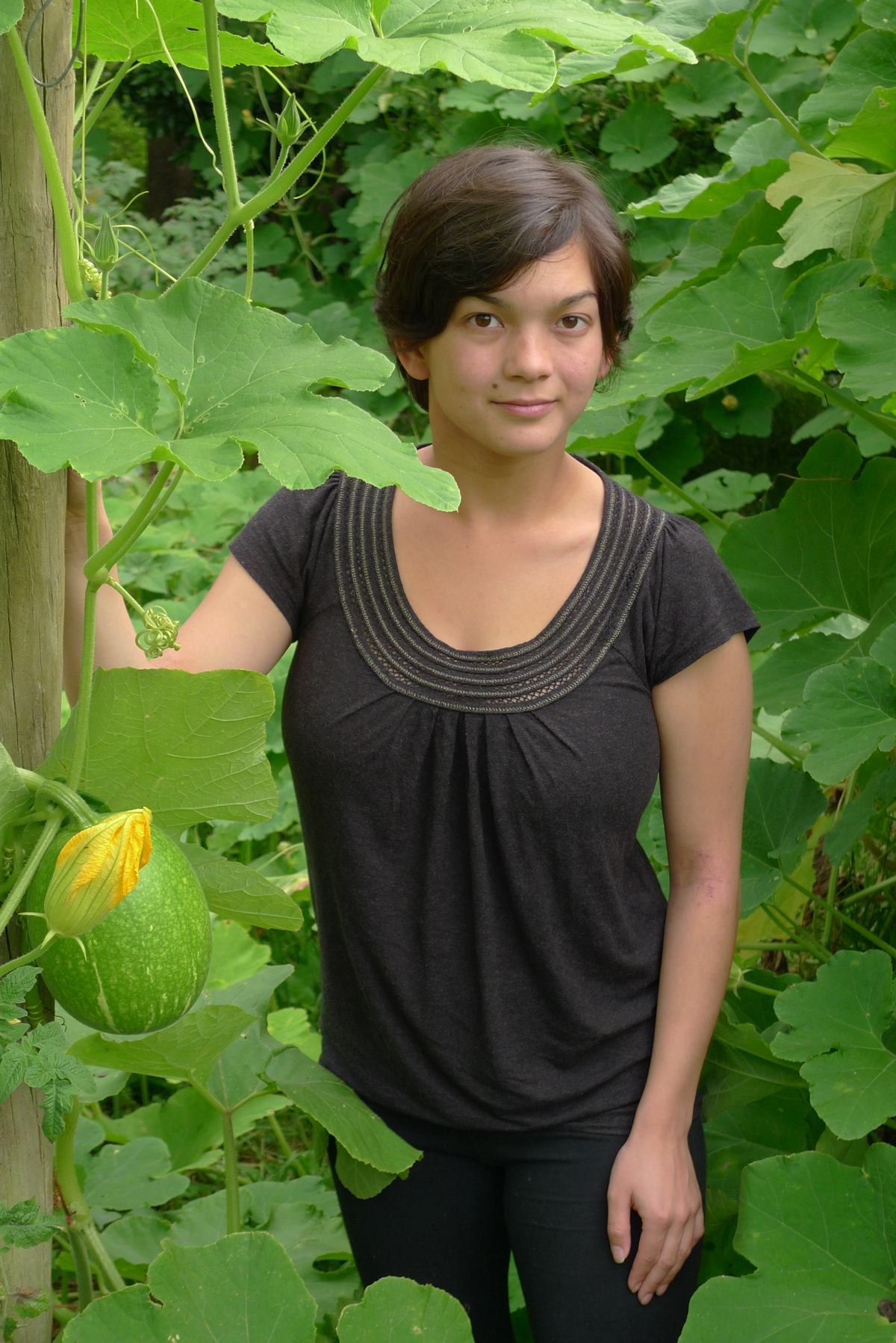 Yana among the vines