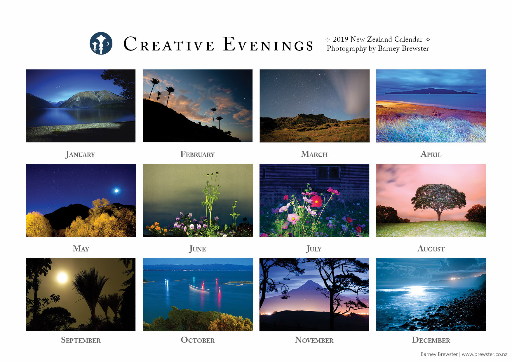 Free 2019 Creative Evenings Calendar Download