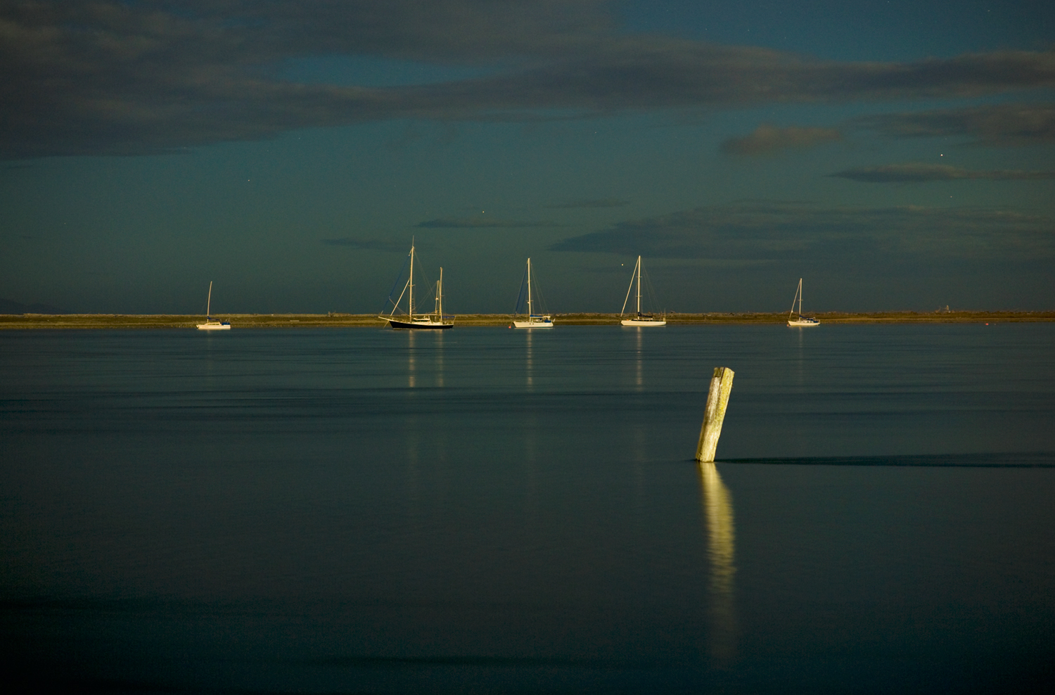 A summer’s night at Nelson Haven